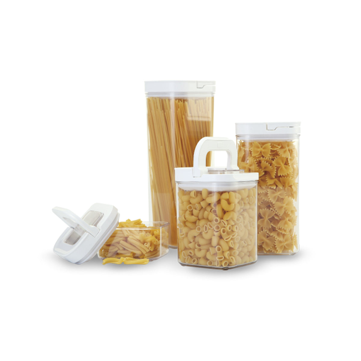 Vasetti Ermetici in Plastica con Coperchi - Set di 4 Pezzi - SAMULAND