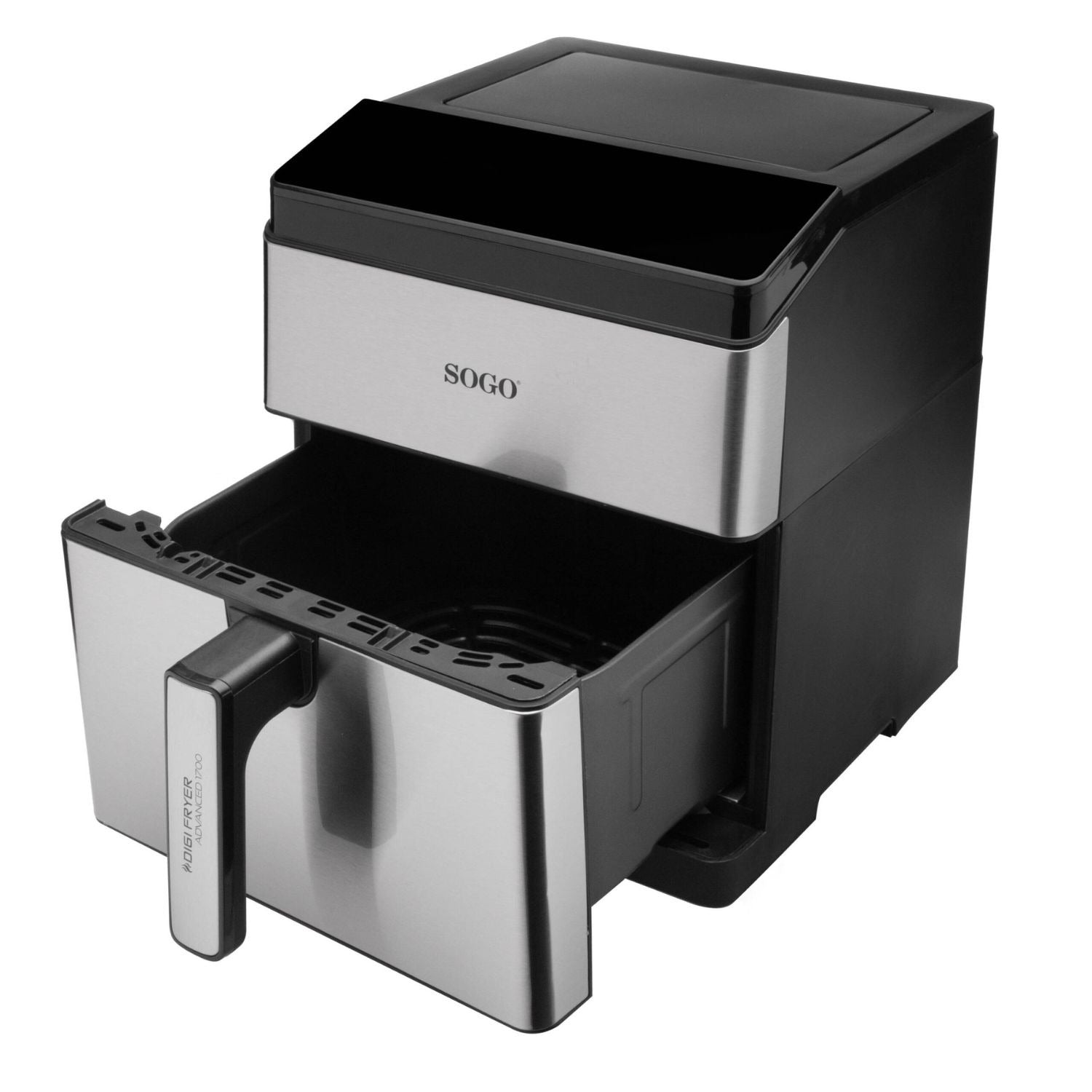 Friggitrice ad aria 8 L 1800W con display touch 12 programmi doppia resistenza e interno in metallo Sogo