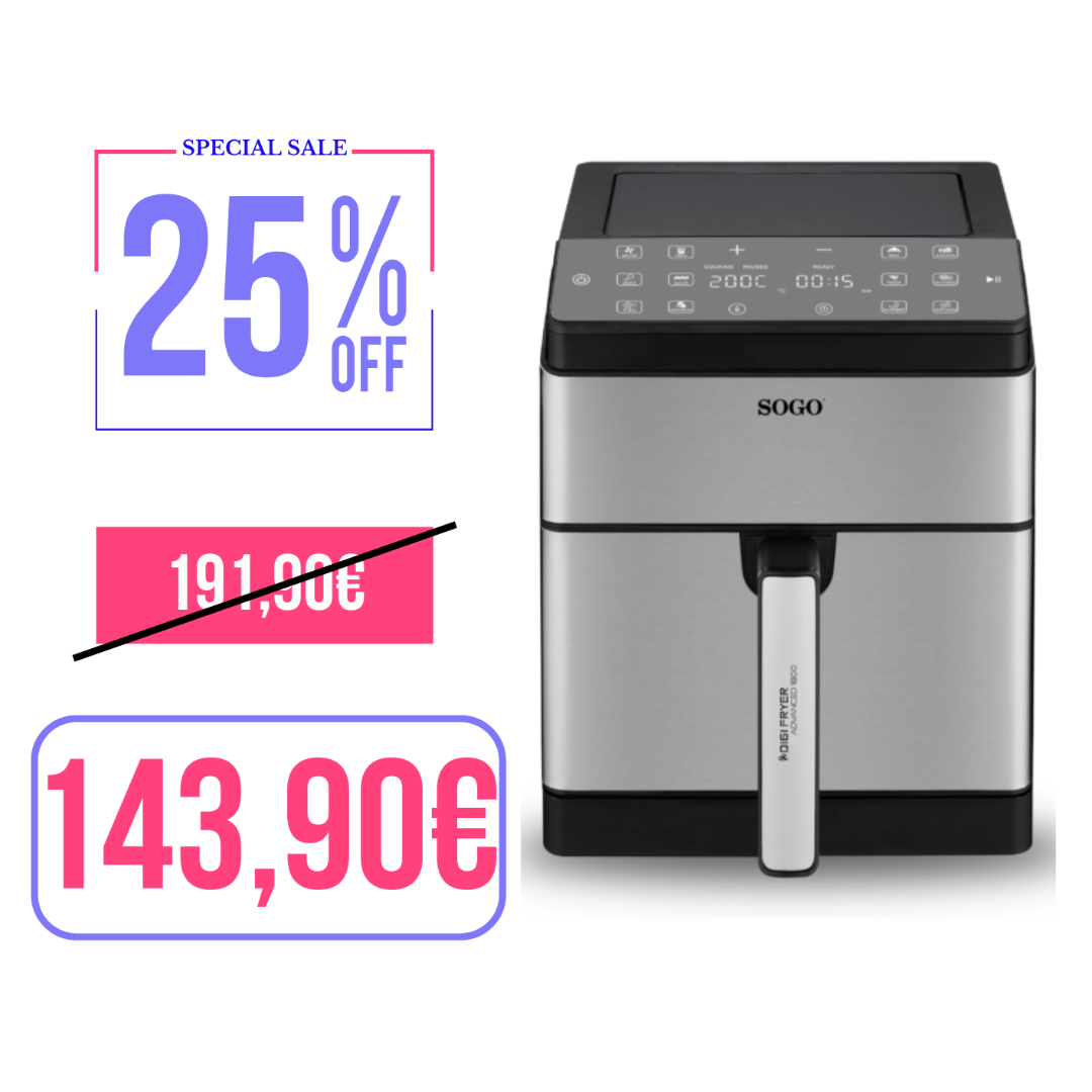 Friggitrice ad aria Digifryer ADVANCED1800 - 8L