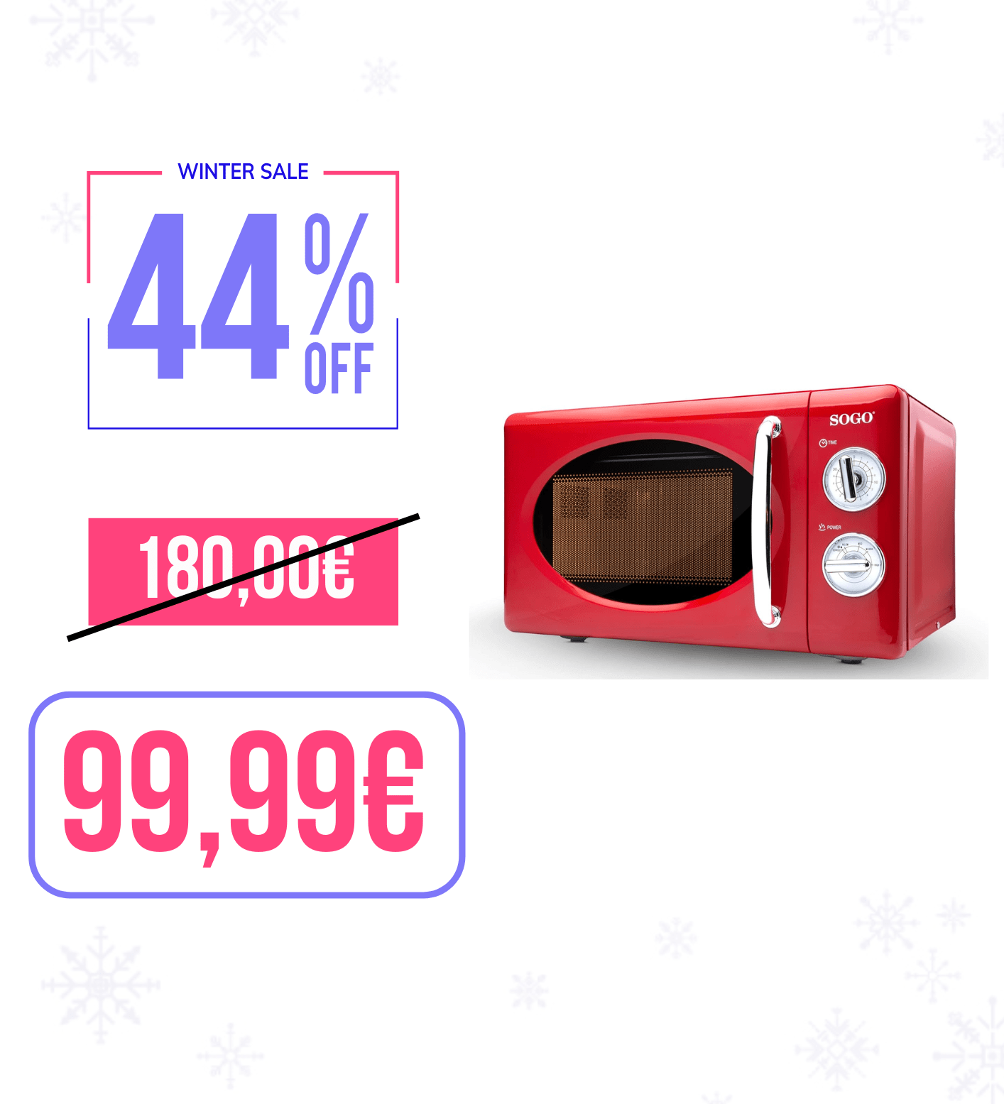 FORNO MICROONDE RETRO 20L - NO GRILL 700W