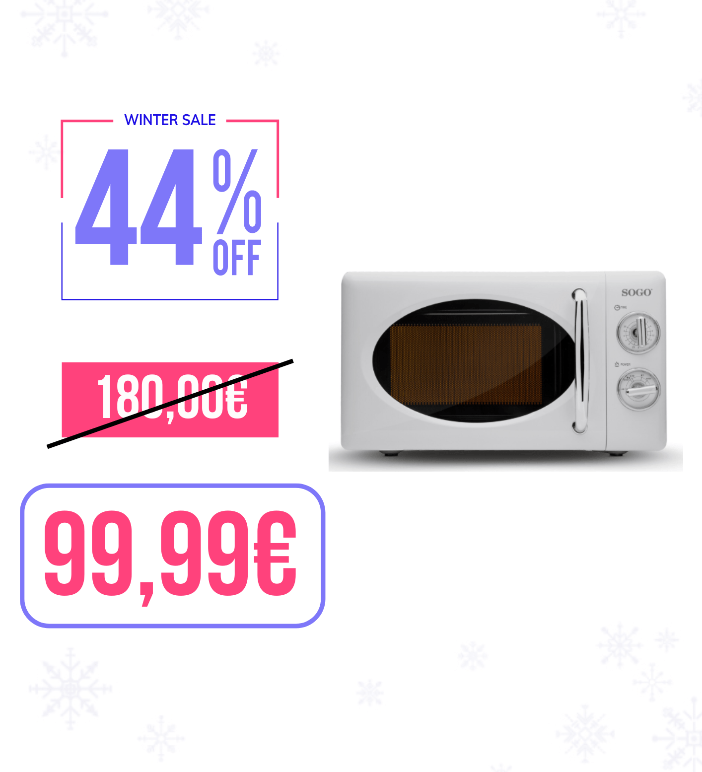 FORNO MICROONDE RETRO 20L - NO GRILL 700W