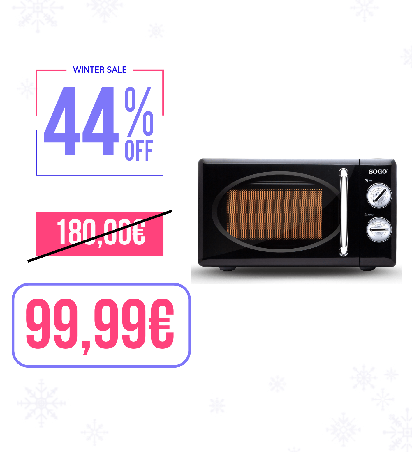 FORNO MICROONDE RETRO 20L - NO GRILL 700W