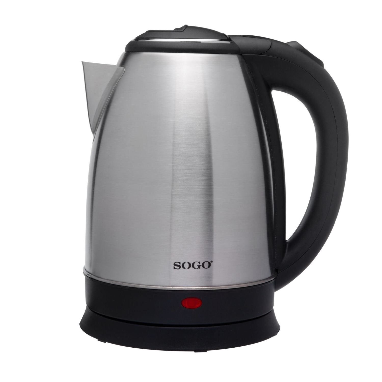 Bollitore elettrico inox 1,8 L 1500W senza fili con base 360° e spegnimento automatico Sogo