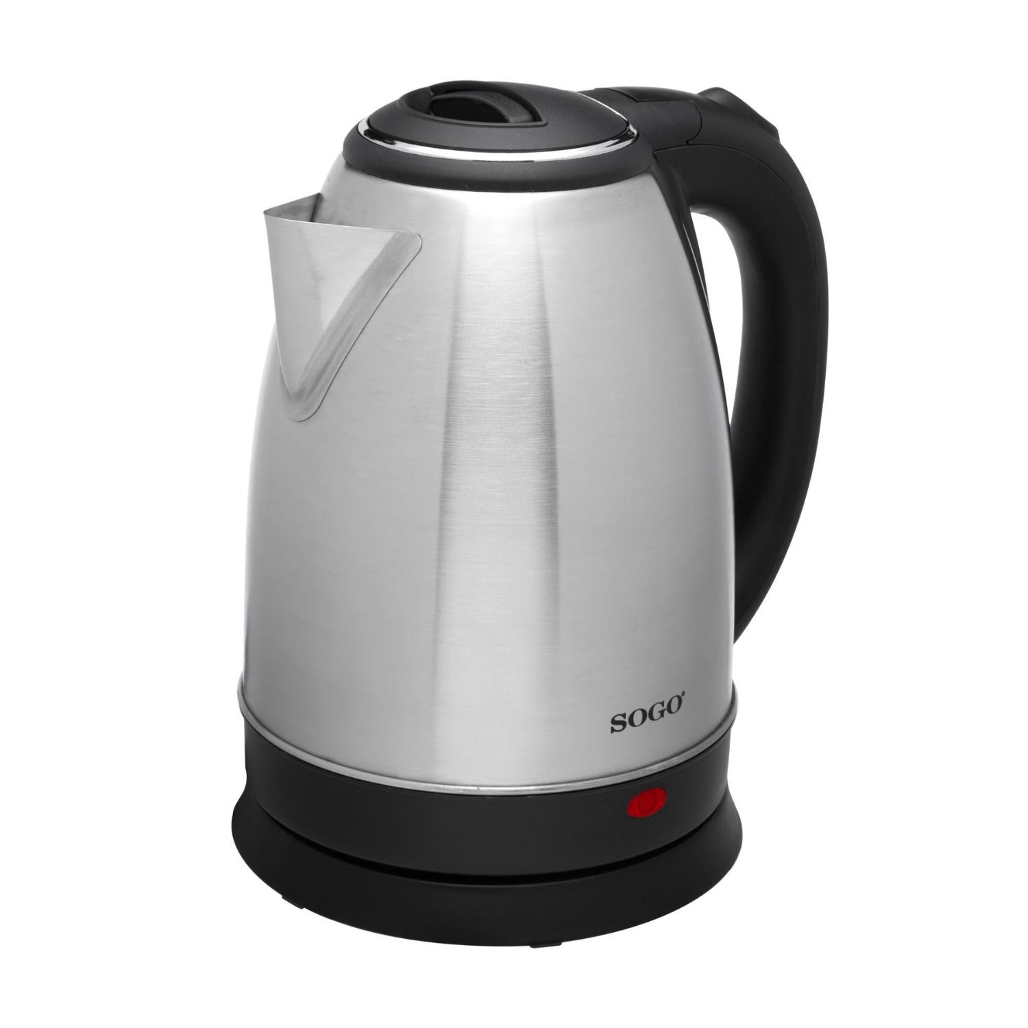 Bollitore elettrico inox 1,8 L 1500W senza fili con base 360° e spegnimento automatico Sogo