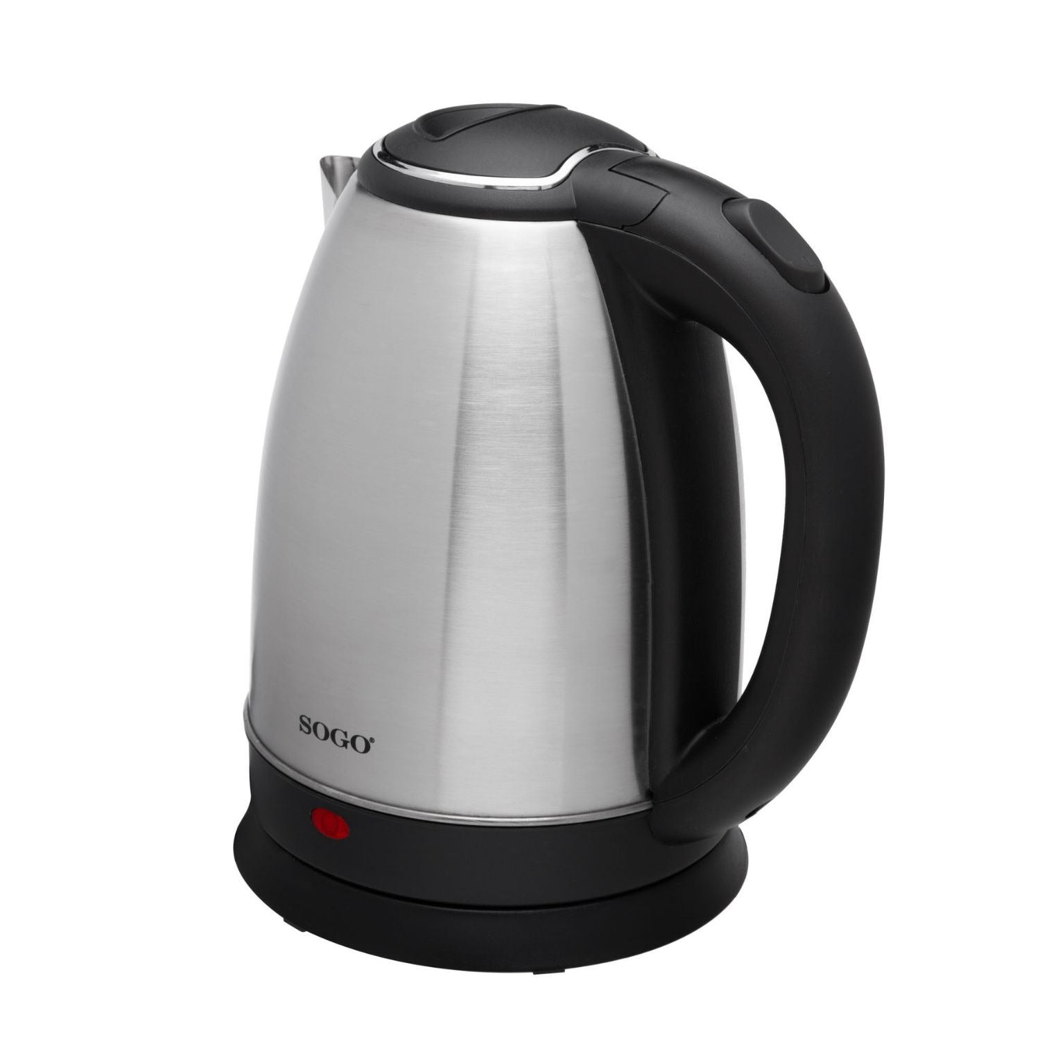 Bollitore elettrico inox 1,8 L 1500W senza fili con base 360° e spegnimento automatico Sogo