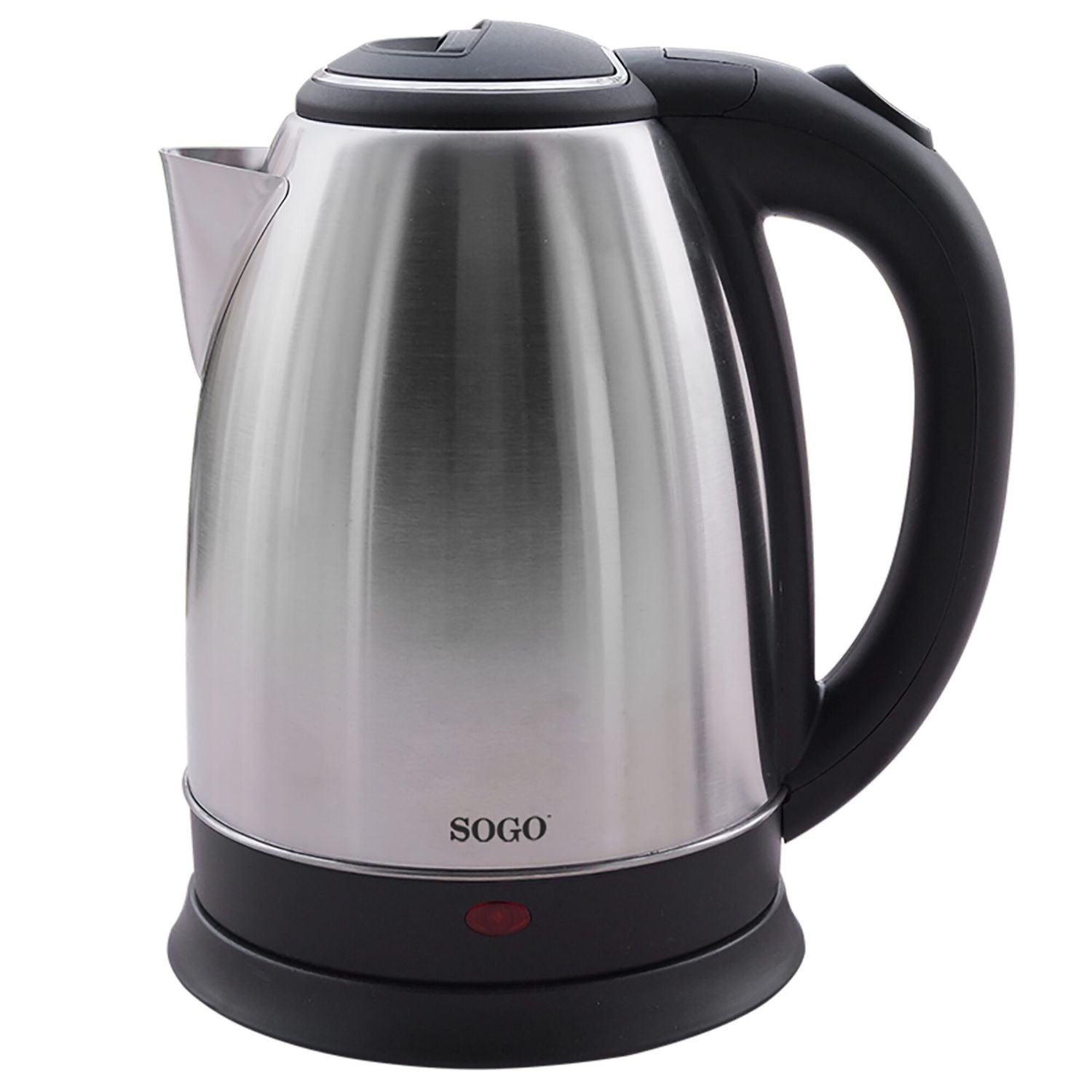 Bollitore elettrico inox 1,8 L 1500W senza fili con base 360° e spegnimento automatico Sogo