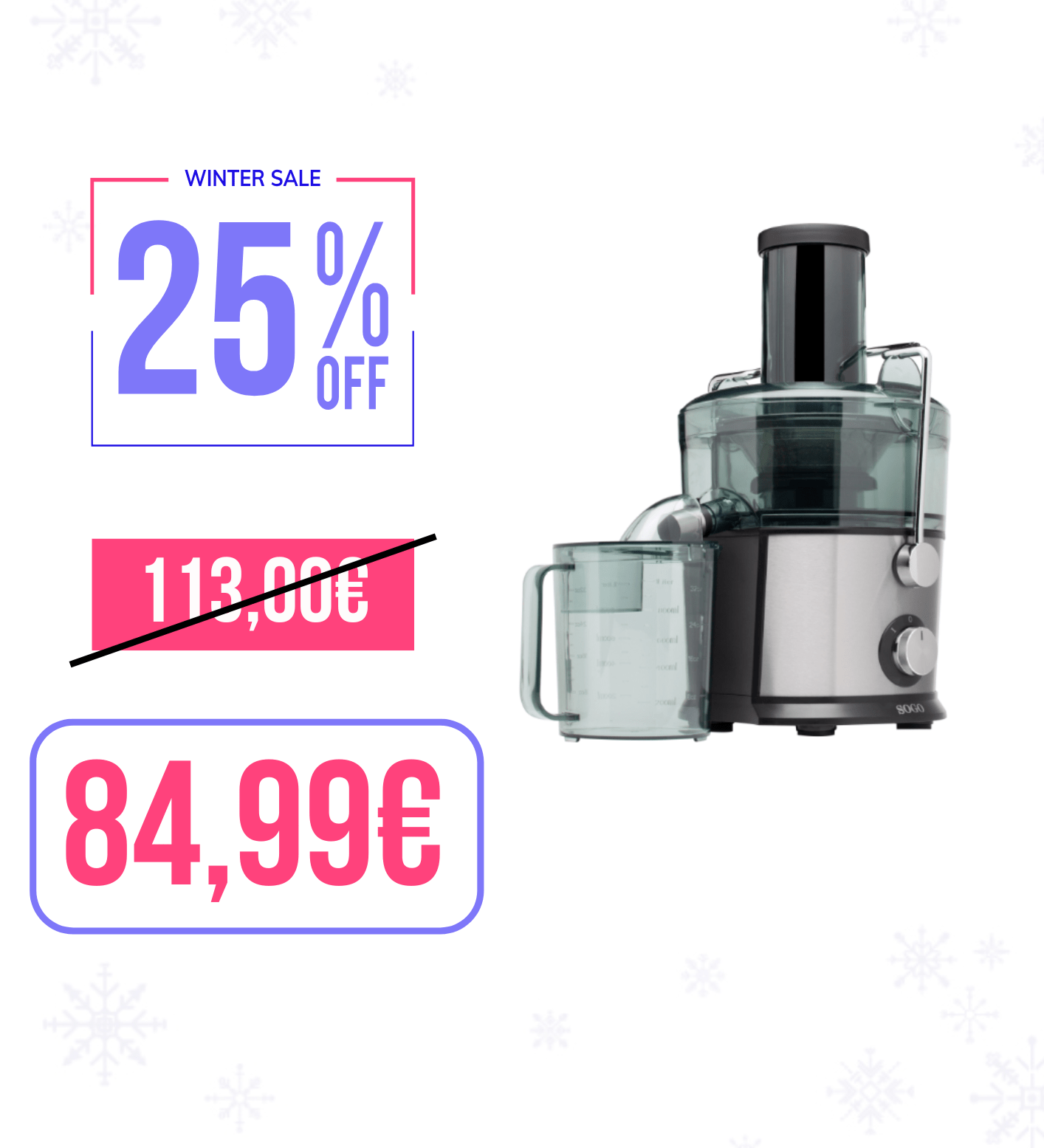 Estrattore di Succo 800W 1,1L