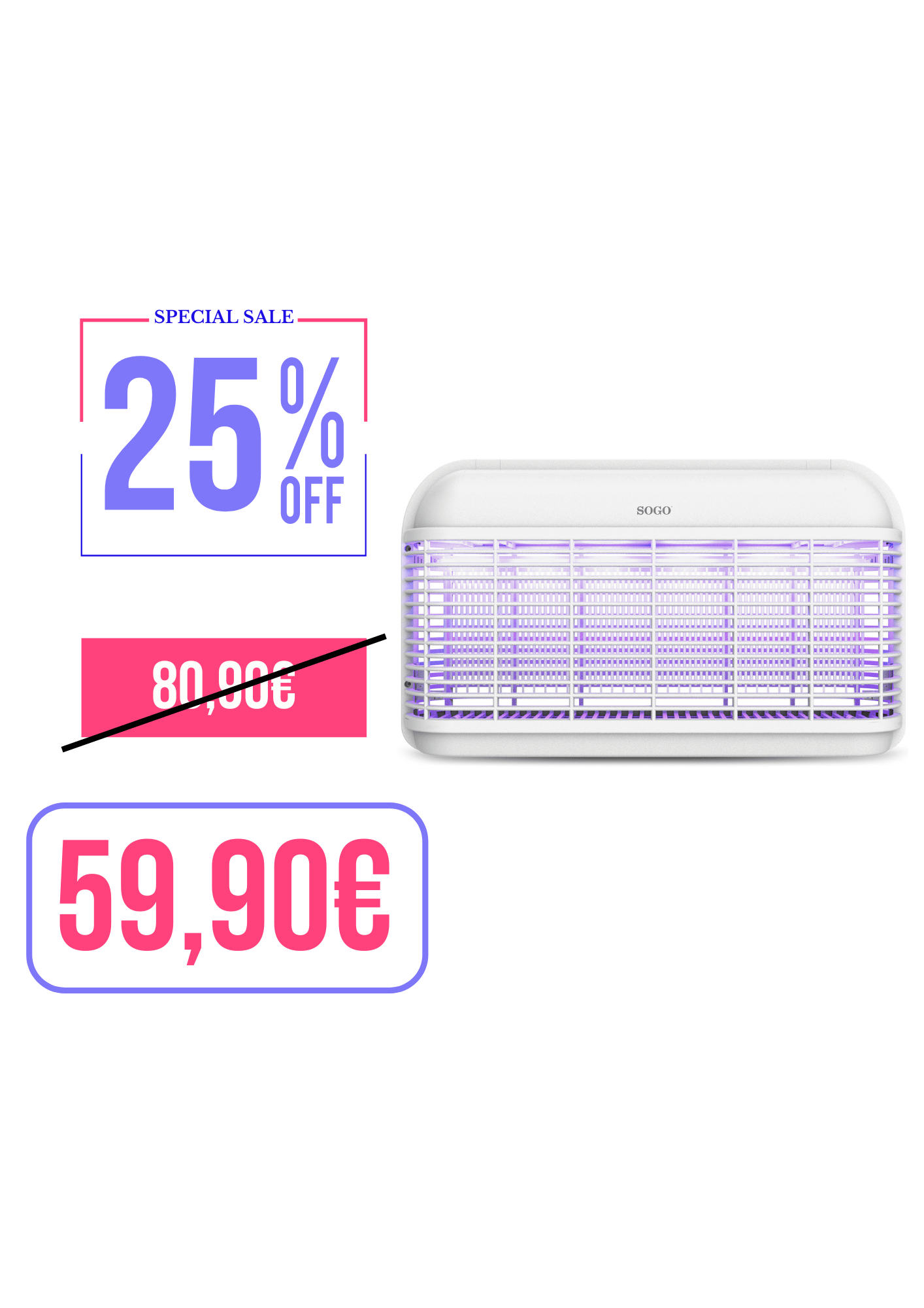 SOGO SUPER 8W LED INSETTI KILLER