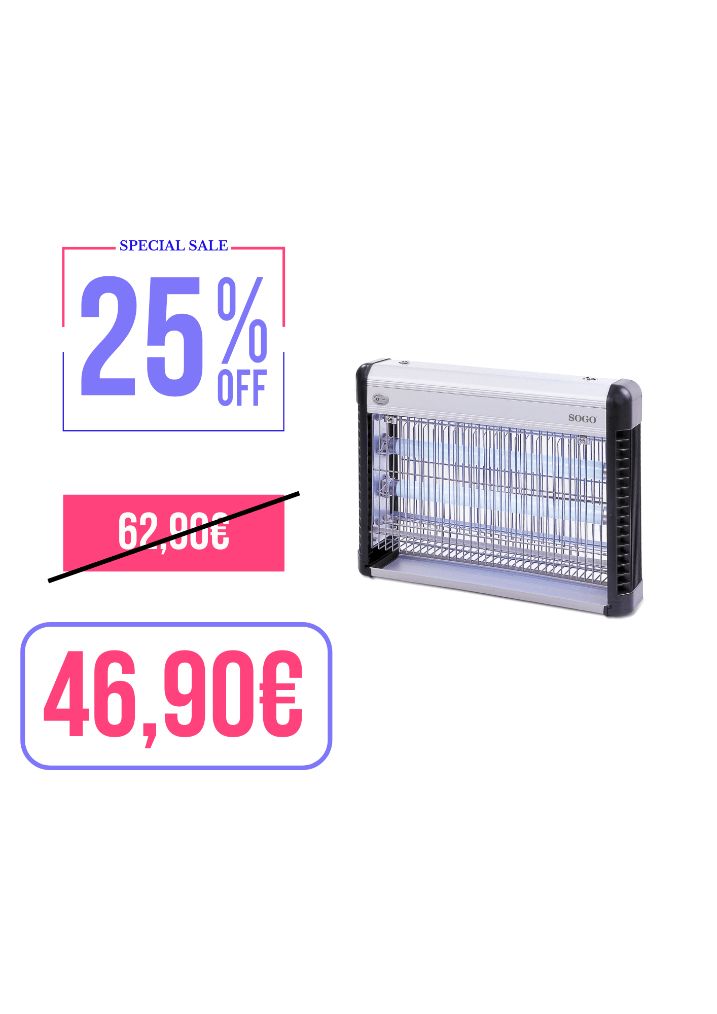 SOGO SUPER INSECT KILLER-QUADRATO-27W