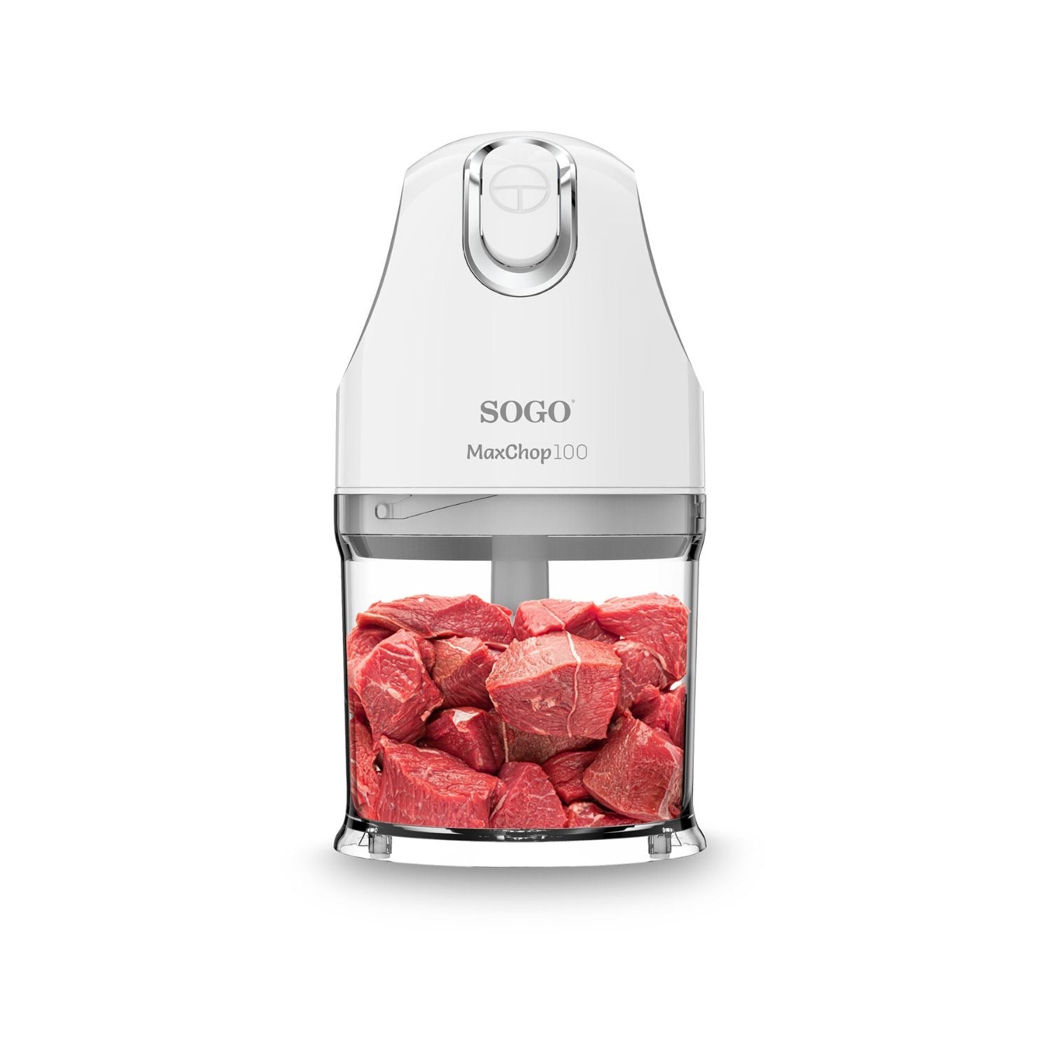 Tritatutto elettrico 0,5 L 100W con 4 lame inox recipiente senza BPA e lame removibili Sogo