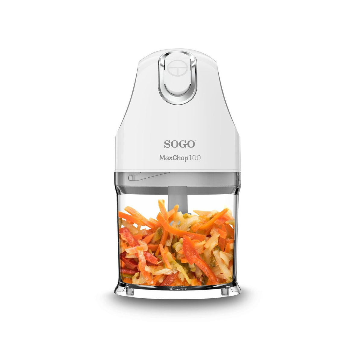Tritatutto elettrico 0,5 L 100W con 4 lame inox recipiente senza BPA e lame removibili Sogo