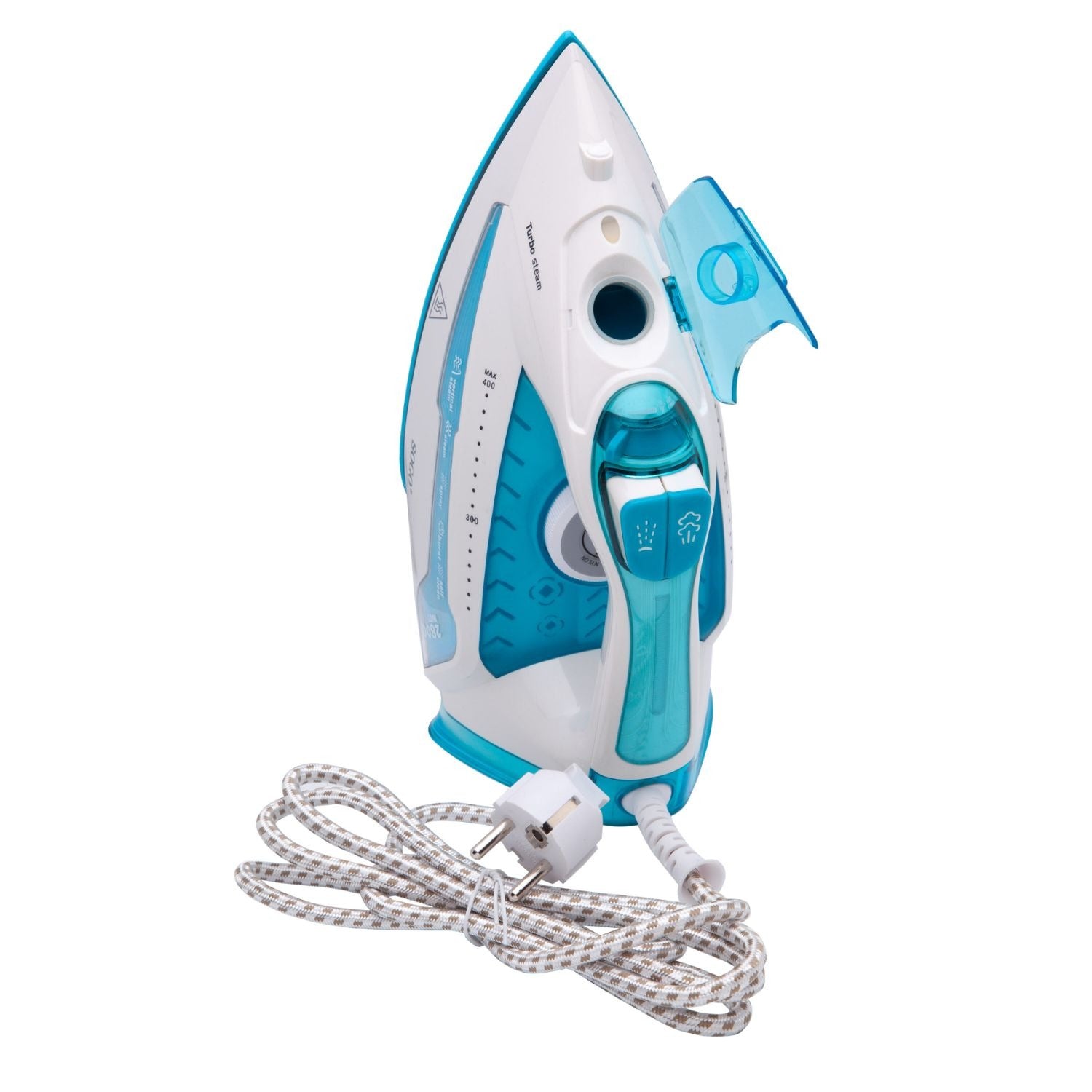 Ferro da stiro a vapore 2400W con piastra in ceramica spray colpo vapore e vapore verticale Sogo