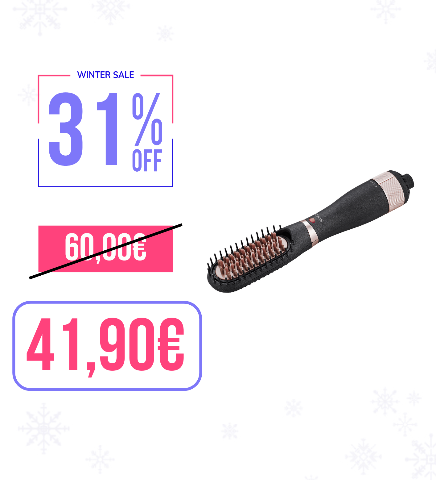 SOGO EPP-SS-3860 Spazzola lisciante 350W cavo girevole