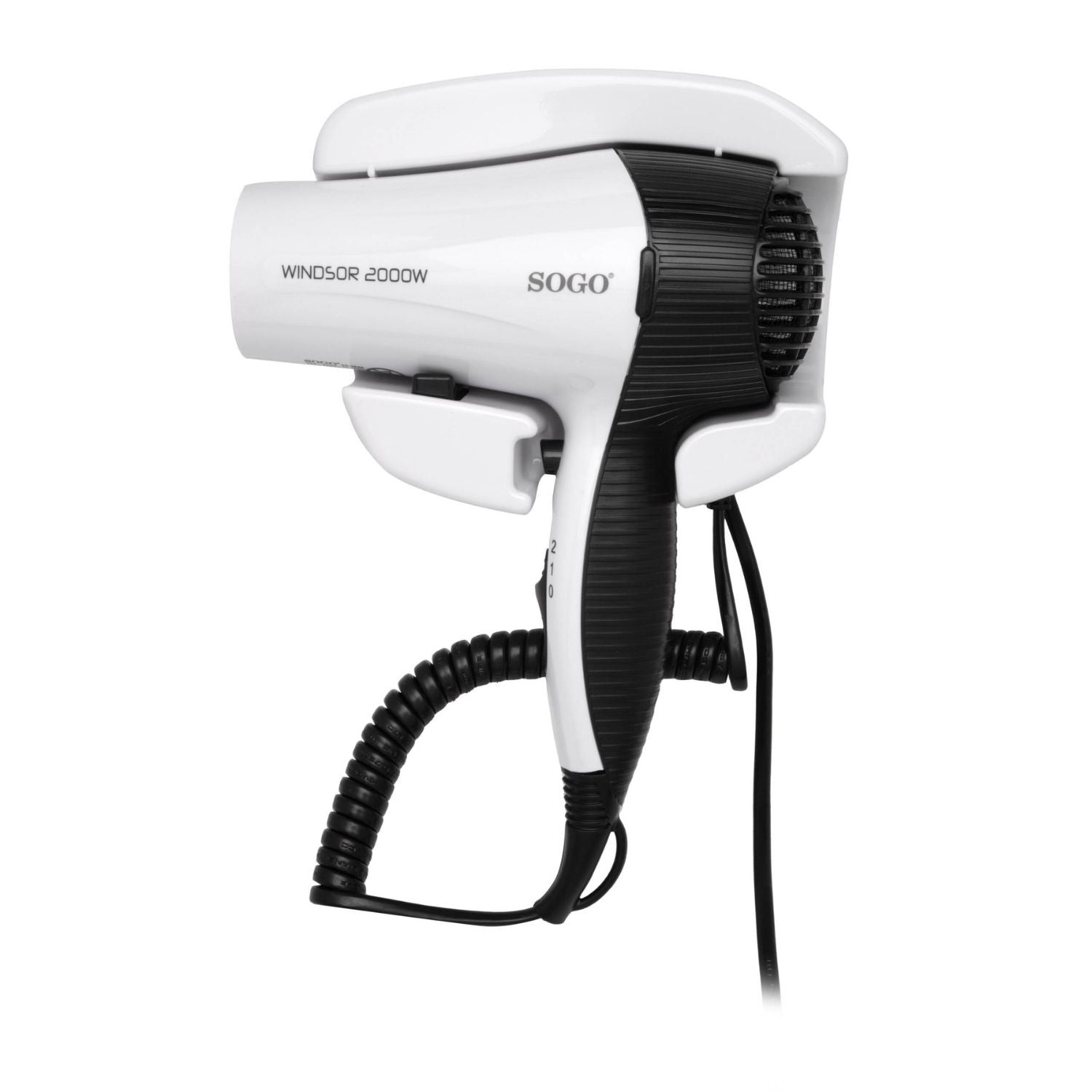 Asciugacapelli 2000W con motore DC 2 velocità getto aria fredda e concentratore Sogo