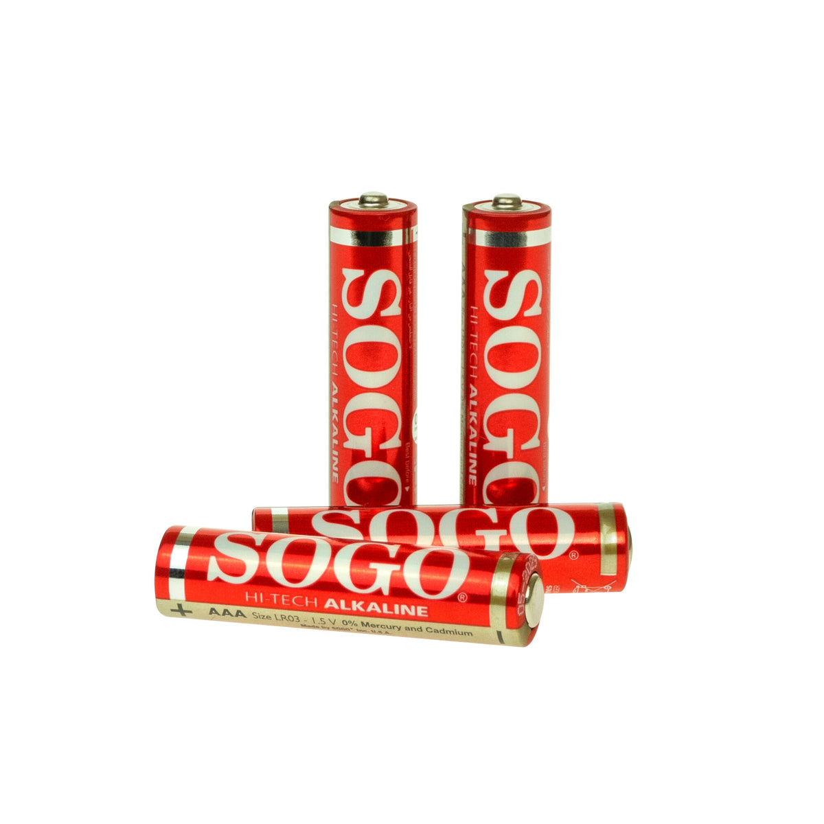 Confezione batterie alcaline AAA LR03 SOGO