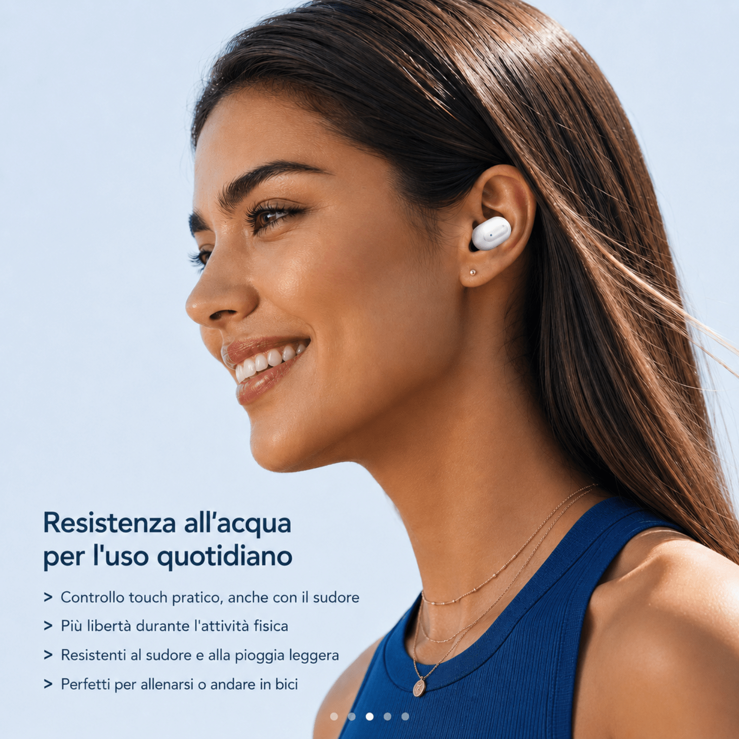 Auricolari Bluetooth SwipeMe Rosa – True Wireless Ricaricabili con Custodia