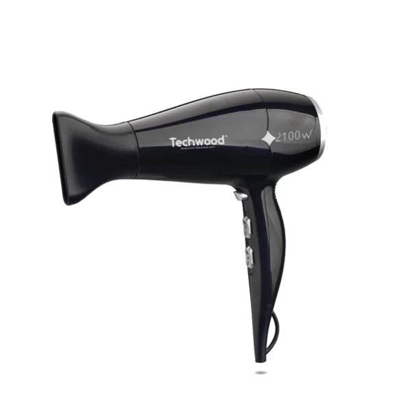 Techwood Asciugacapelli Professionale 2100W – 2 Velocità, 3 Temperature, Aria Fredda, TSC-2106