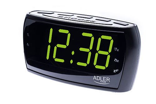 Radiosveglia Digitale FM AM con Display LED 48 mm, Doppio Allarme e Snooze Adler