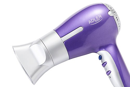 Asciugacapelli 1500W con Concentratore, 3 Temperature, 2 Velocità e Colpo d’Aria Fredda Adler