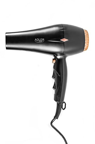 Asciugacapelli Ionico 2000W con Diffusore, Concentratore, 3 Temperature e Colpo d'Aria Fredda Adler