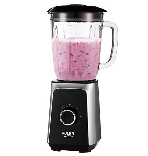 Frullatore a Vaso 1,5 Litri 1000W con Caraffa in Vetro, 2 Velocità e Pulse Adler