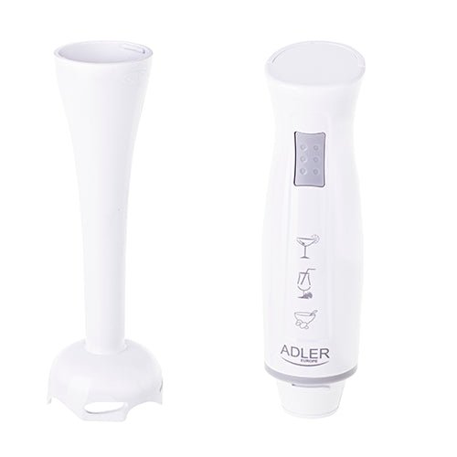 Frullatore a Immersione 300W Max con Lama in Acciaio Inox e Gambo Smontabile Adler