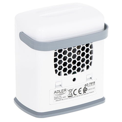 Raffrescatore Evaporativo Portatile 3 in 1 USB o Batterie 500 ml con Timer LCD Adler