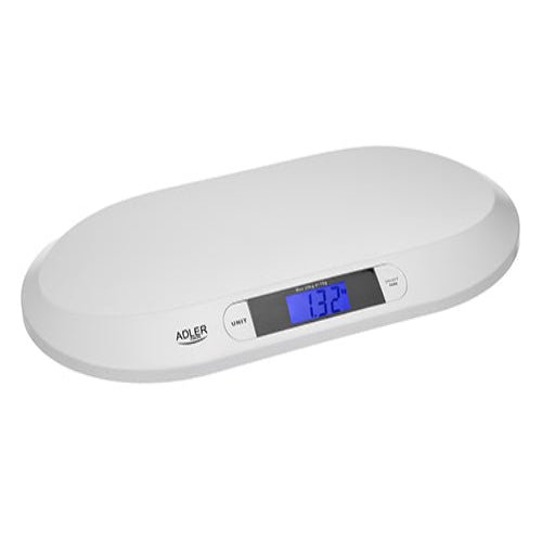 Bilancia Pesaneonati Digitale 20 Kg con Tara, Display LCD e Blocco Peso Adler