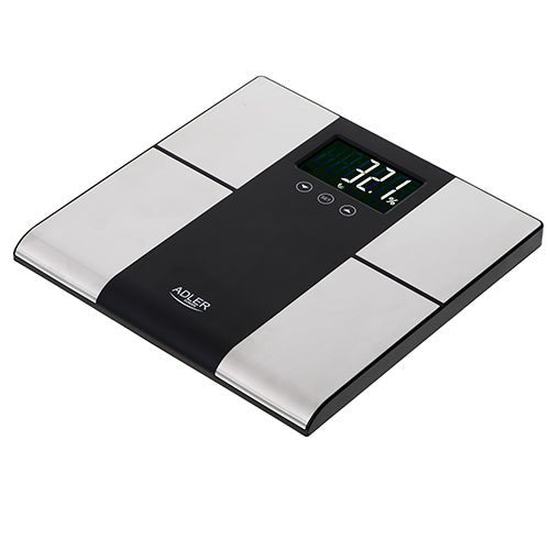 Bilancia Pesapersone Impedenziometrica 225 Kg con Analisi Massa Grassa, Idratazione e BMI Adler