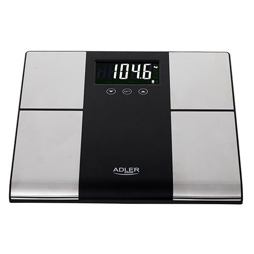 Bilancia Pesapersone Impedenziometrica 225 Kg con Analisi Massa Grassa, Idratazione e BMI Adler