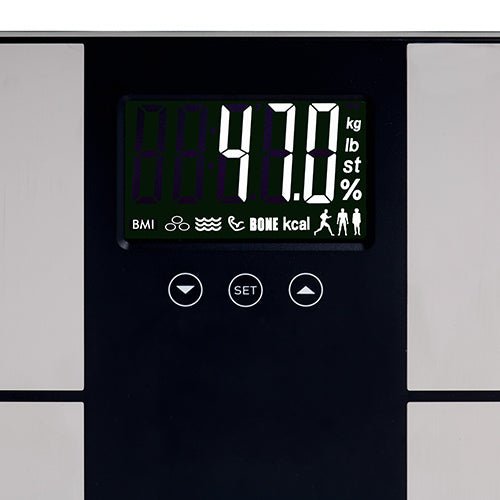 Bilancia Pesapersone Impedenziometrica 225 Kg con Analisi Massa Grassa, Idratazione e BMI Adler