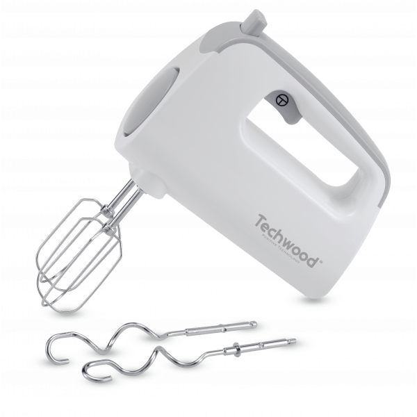 Sbattitore con Supporto 300W 3 in 1 con Fruste, Ganci e Piede Frullatore TECHWOOD