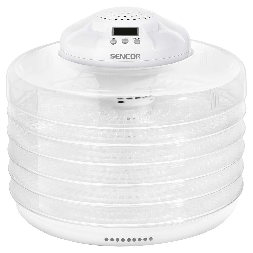 Essiccatore per Alimenti 5 Vassoi 350 W con Timer e Temperatura Regolabile Sencor Bianco