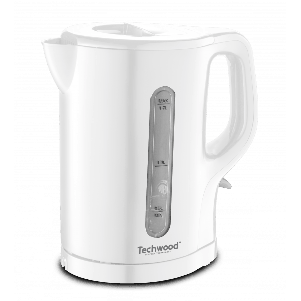 Techwood Bollitore Elettrico 1,7L 2200W Senza Fili – Filtro Anticalcare, Base 360°, Nero