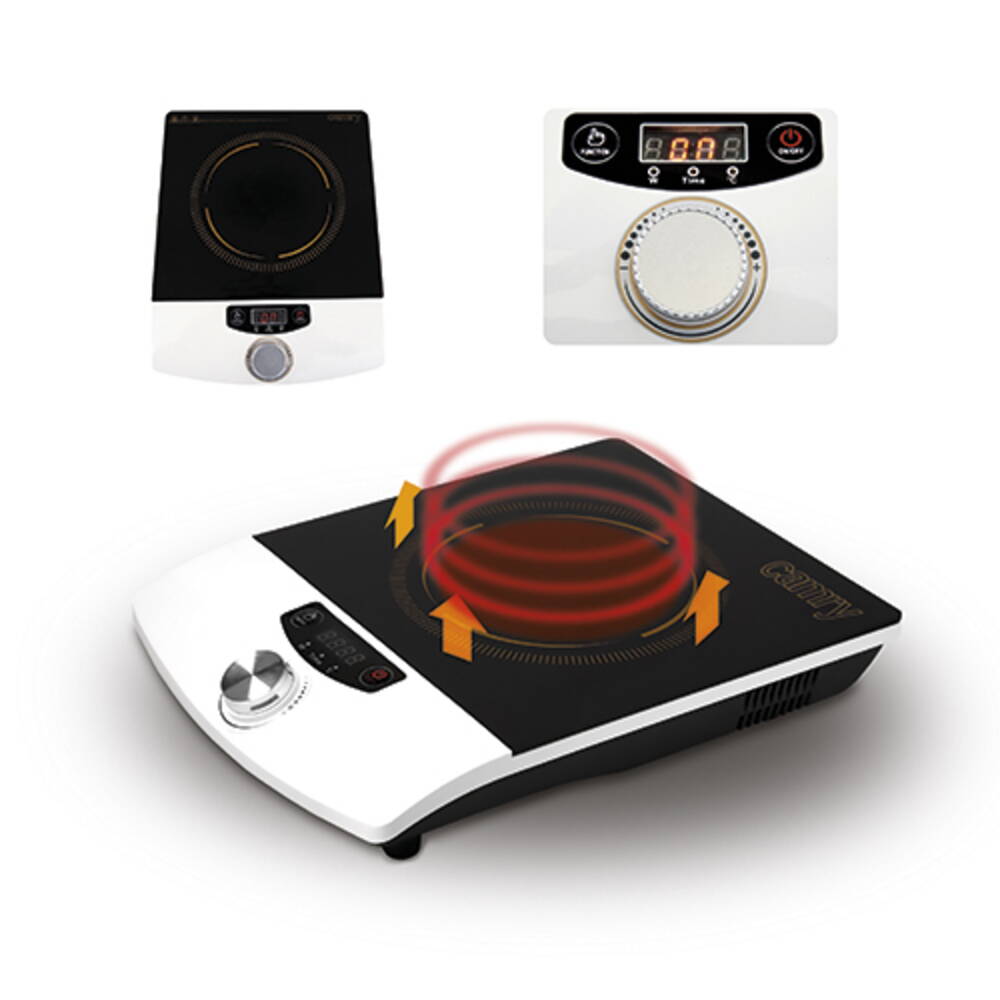 Camry Piastra a Induzione Portatile 1500W – Display LCD, Timer 2 Ore