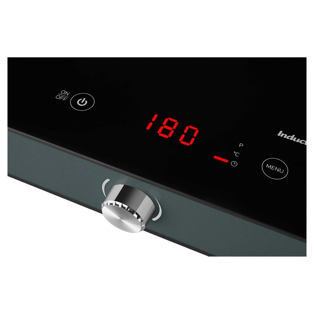 Piastra a Induzione Singola Portatile 1800 W in Vetroceramica con Timer Sencor Argento