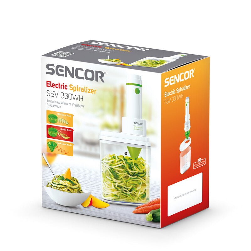 Spiralizzatore elettrico Sencor 100W per spaghetti di verdure