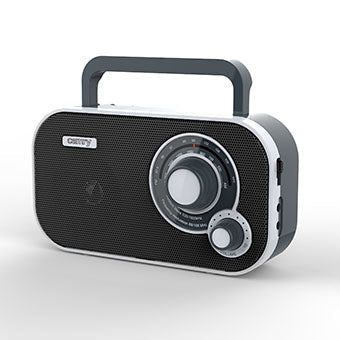 Radio Portatile FM AM con Presa Cuffie 3,5 mm e Alimentazione a Rete o Batterie Camry