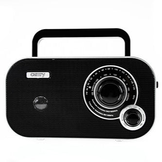 Radio Portatile FM AM con Presa Cuffie 3,5 mm e Alimentazione a Rete o Batterie Camry