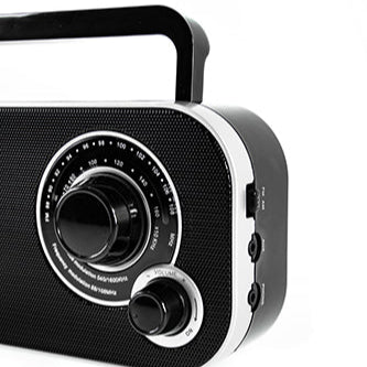 Radio Portatile FM AM con Presa Cuffie 3,5 mm e Alimentazione a Rete o Batterie Camry