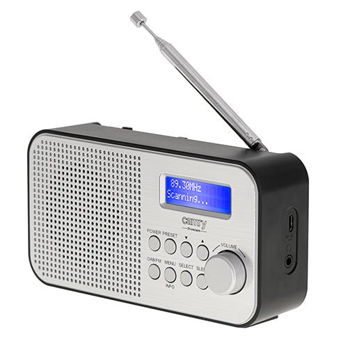 Radio Digitale Portatile DAB+ FM Ricaricabile con Display LCD e Jack Cuffie Camry