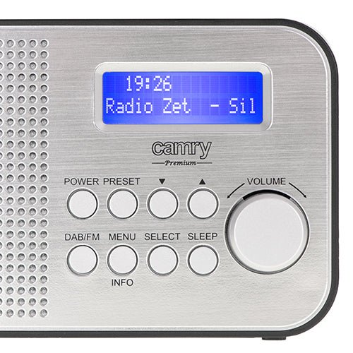 Radio Digitale Portatile DAB+ FM Ricaricabile con Display LCD e Jack Cuffie Camry