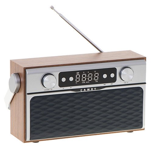 Radio Portatile Bluetooth FM con USB, Micro SD, AUX e Display LCD Camry