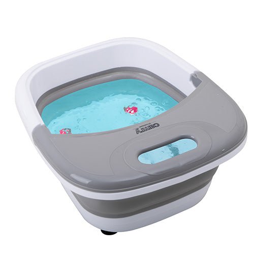 Massaggiatore Plantare Pieghevole 500W con Riscaldamento Acqua, Bolle e Vibrazione Camry