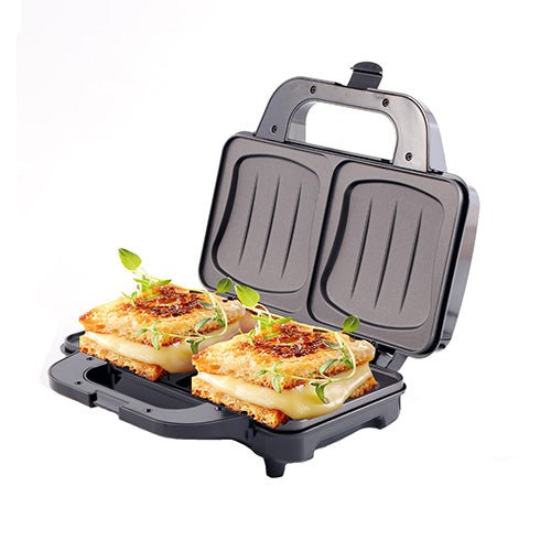 Piastra per Panini XL 1300W per 2 Sandwich con Piastre Antiaderenti e Termostato Camry