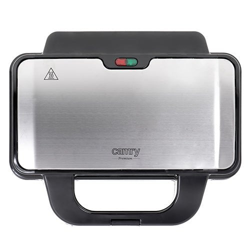 Piastra per Panini XL 1300W per 2 Sandwich con Piastre Antiaderenti e Termostato Camry