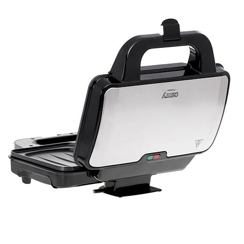 Piastra per Panini XL 1300W per 2 Sandwich con Piastre Antiaderenti e Termostato Camry
