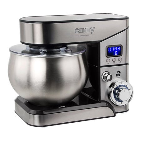Camry Impastatrice Planetaria 5L 2000W – Timer LCD, Ciotola in Acciaio Inox