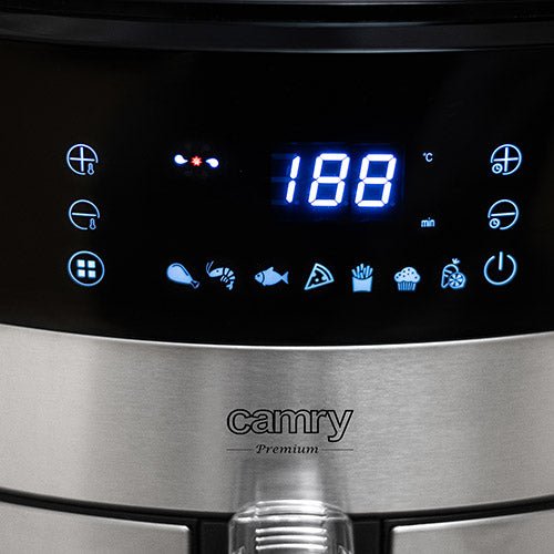 Camry Friggitrice ad Aria 5L 1700W – 9 Programmi, Display Touch, Senza Olio