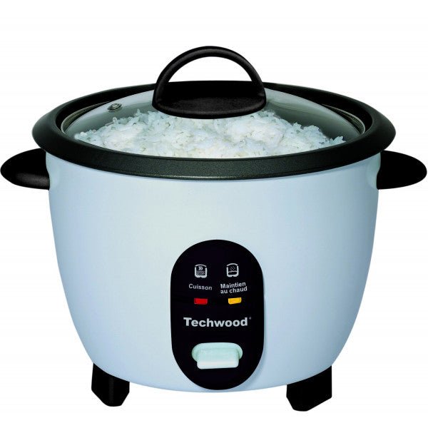 Techwood Cuociriso Elettrico 2,5 Litri – Mantenimento in Caldo, Coperchio in Vetro, TCR-256